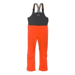 MEN'S FULL SHARE RAIN BIBS - ORANGE AND GREY MEDIUM